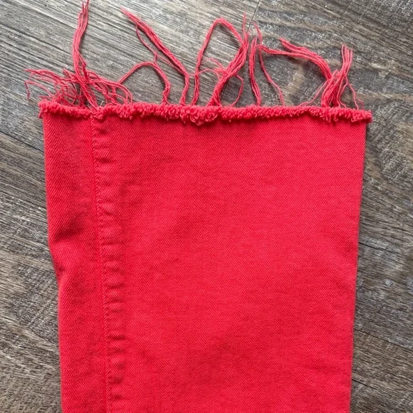 MOTHER  Red Women Jeans - Picture 7 of 8